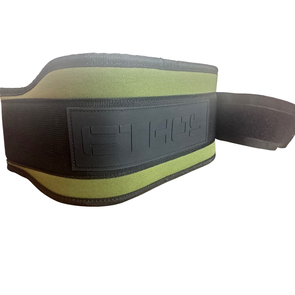 NEW Ethos Axis‎ Weight Lifting Belt Olive Green Size L 33-37 Inch Nylon
